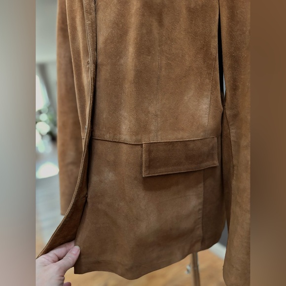 GAP - Leather Suede Jacket/Blazer, vintage 90s - Picture 13 of 17